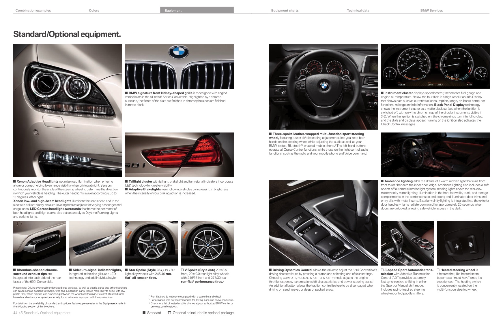 2012 BMW 6-Series Convertible Brochure Page 14